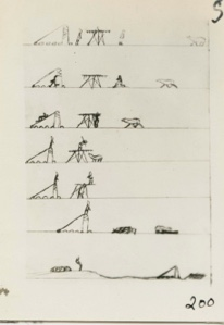 Image of Eskimo [Inughuit] Drawings, polar bear hunt